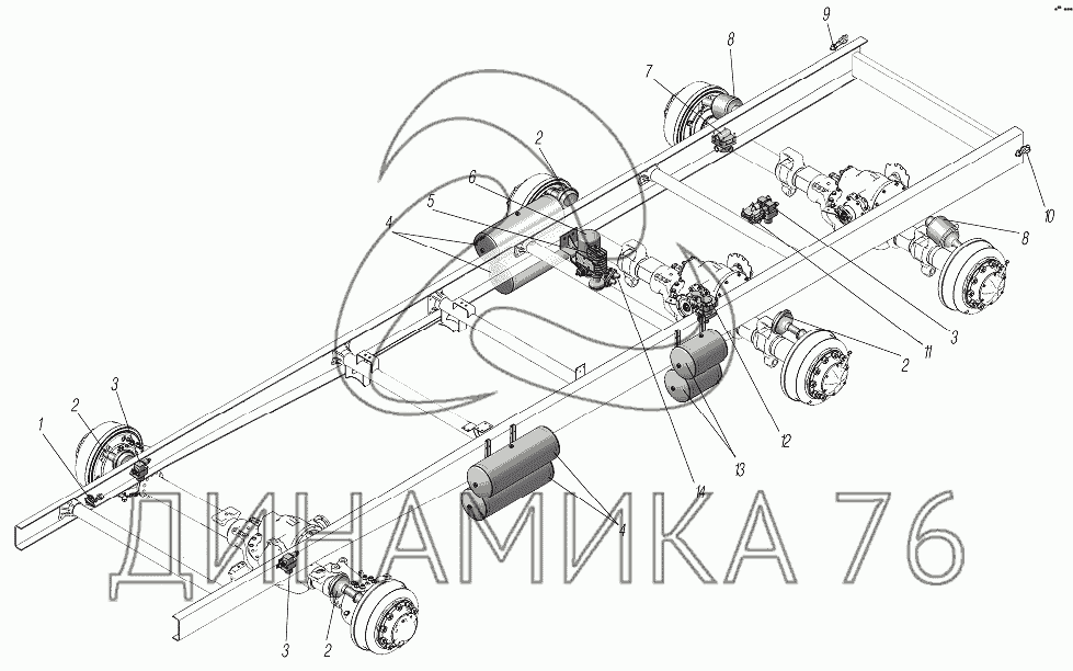 Схема тормозов урал 43 20