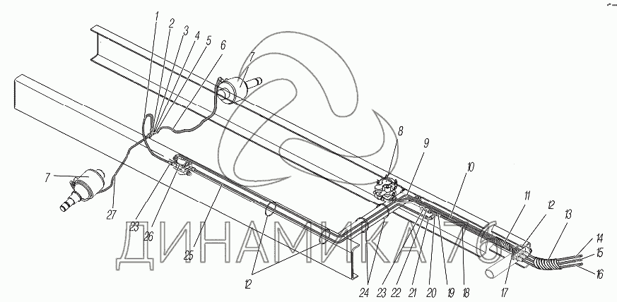 Схема ручника урал 4320