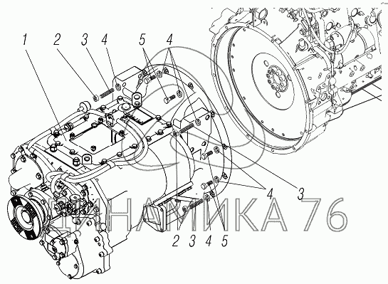 Коробка урал схема 4320