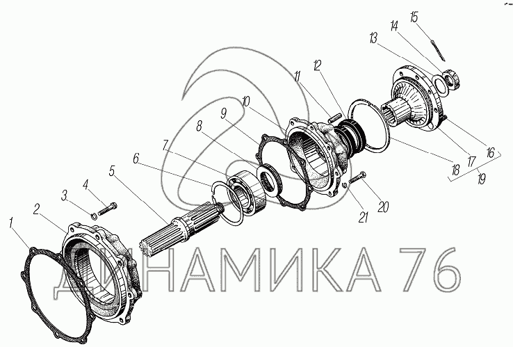 Раздаточная коробка урал 4320 схема