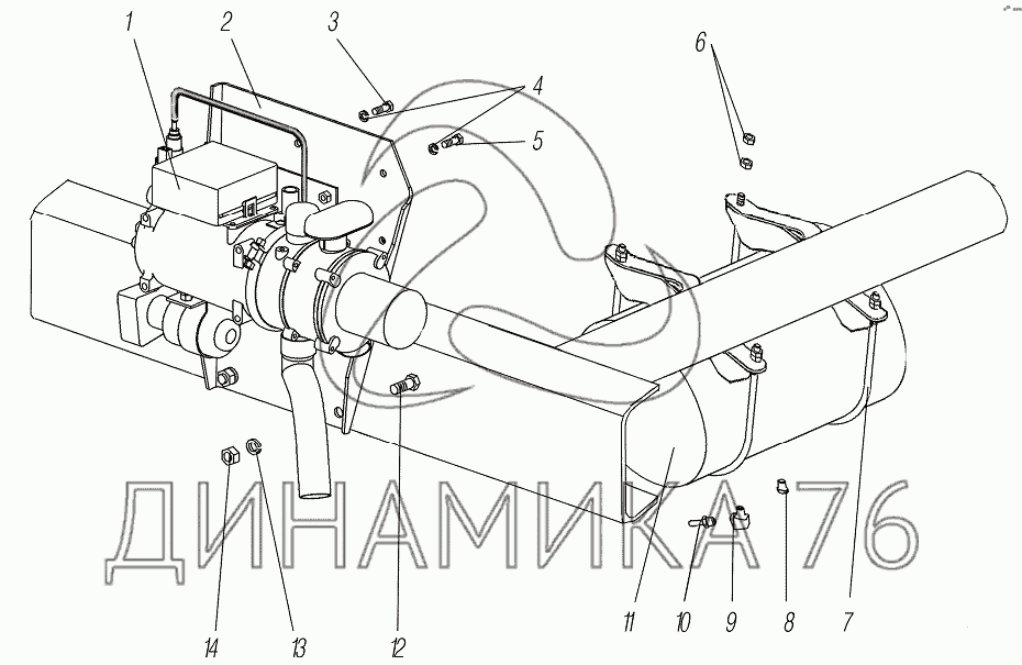 Отопитель урал 4320