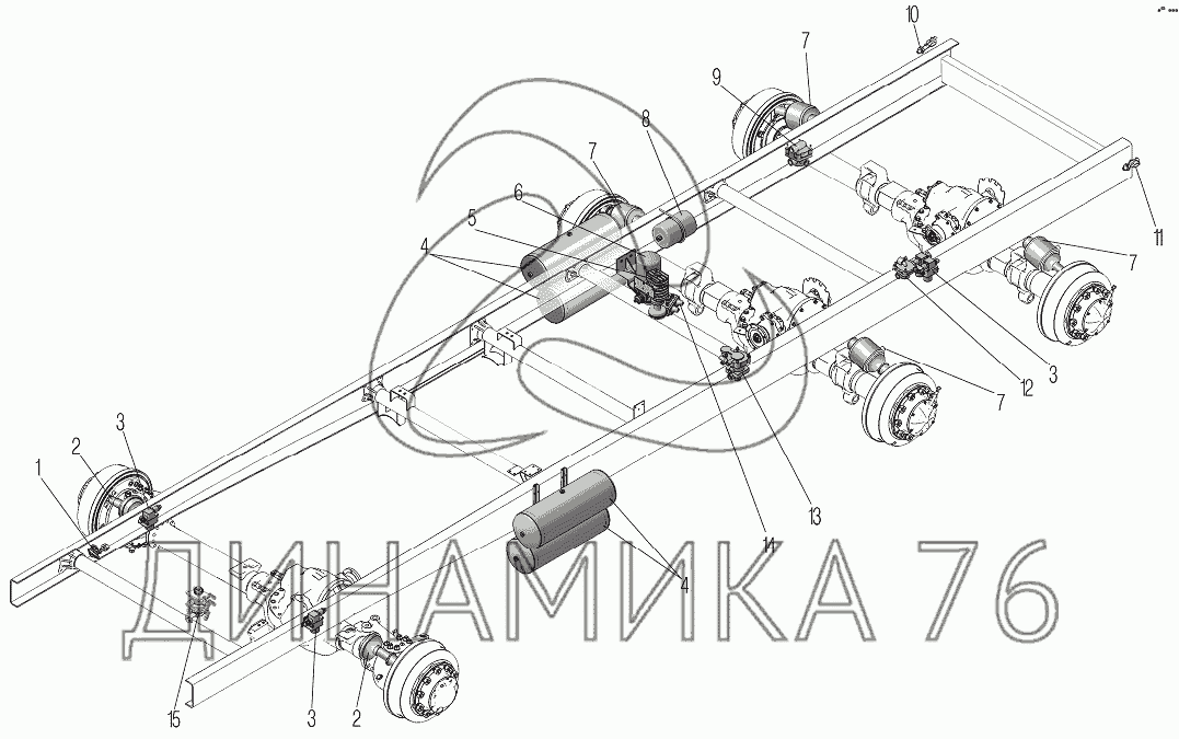 Схема тормозной системы урал 375