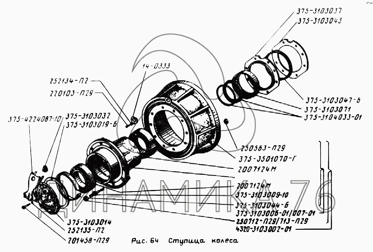 Схема колеса урал 4320