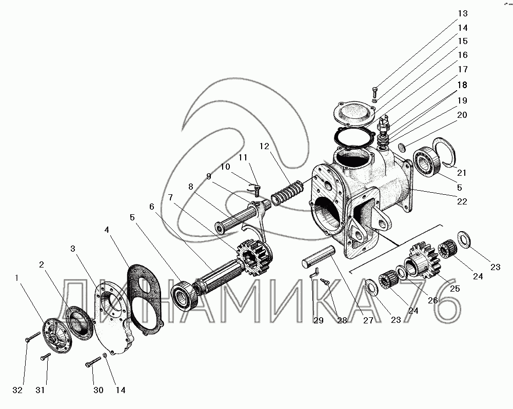 Коробка отбора мощности на УРАЛ-4320-31