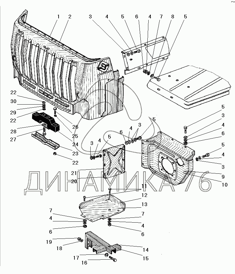 Обшивка крыши урал 4320