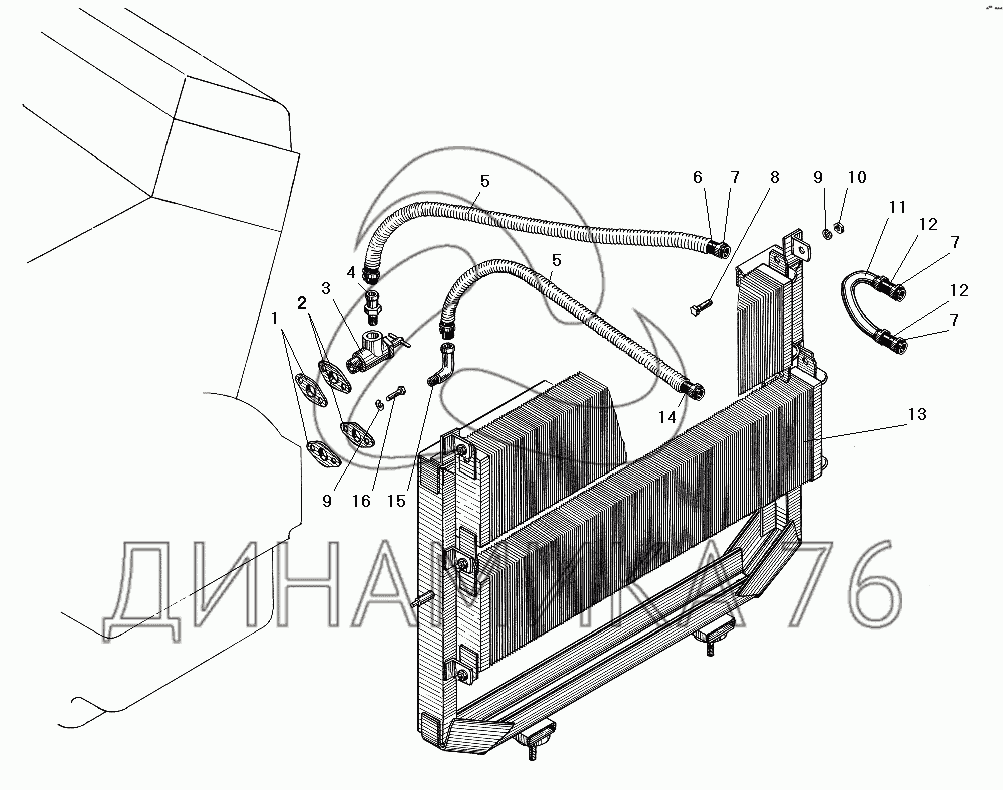 Как снять радиатор охлаждения урал 4320 Масляный радиатор на УРАЛ-4320-31