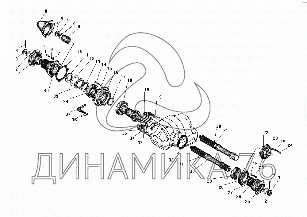 Редуктор заднего моста урал 4320 схема