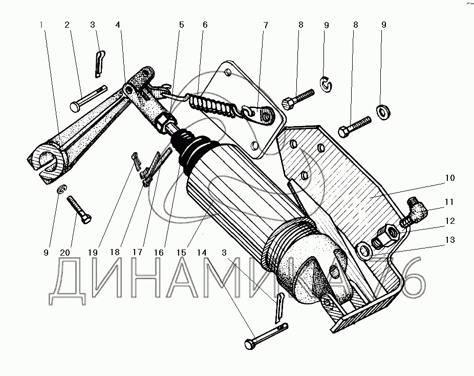 Схема сцепления на урал 4320