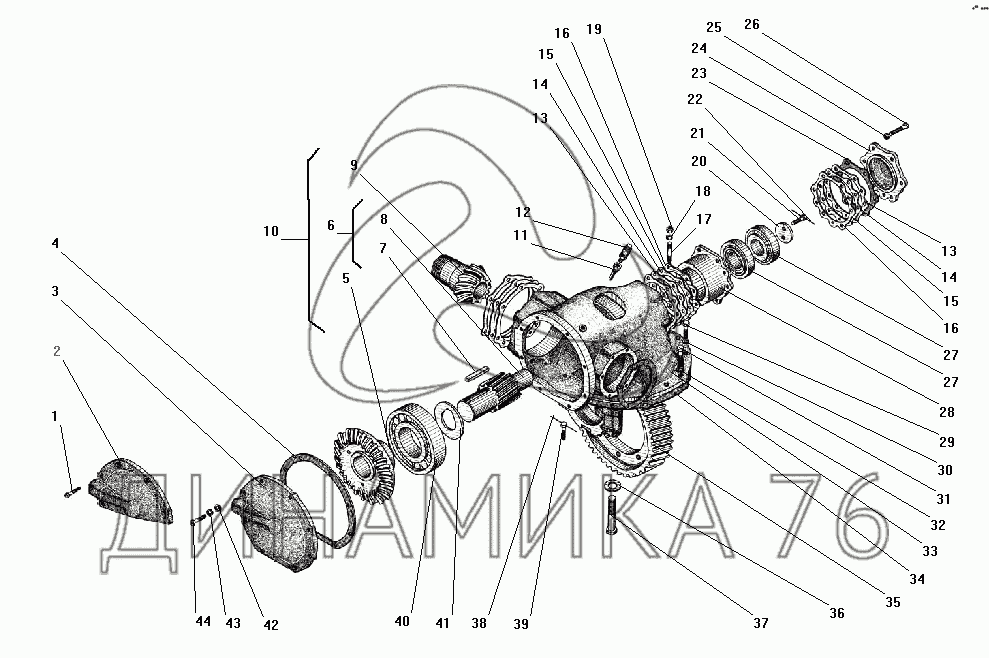 Редуктор заднего моста урал 4320 схема