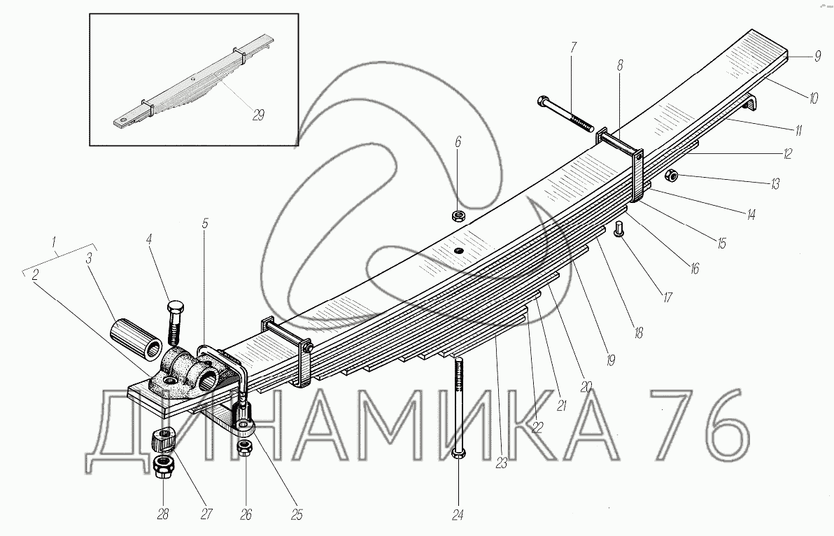 Подвеска урал 4320 схема