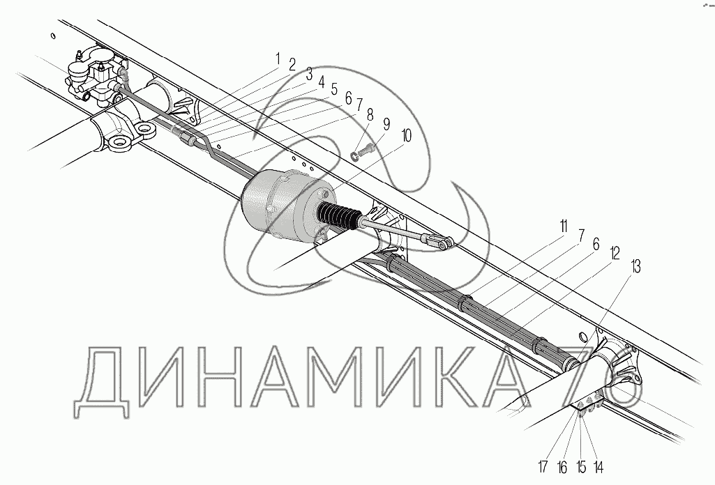 Схема ручника урал 4320