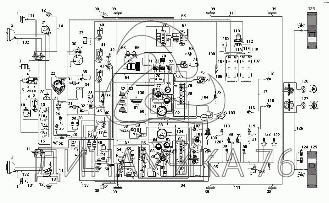 Схема Электрооборудования На УРАЛ-4320-41