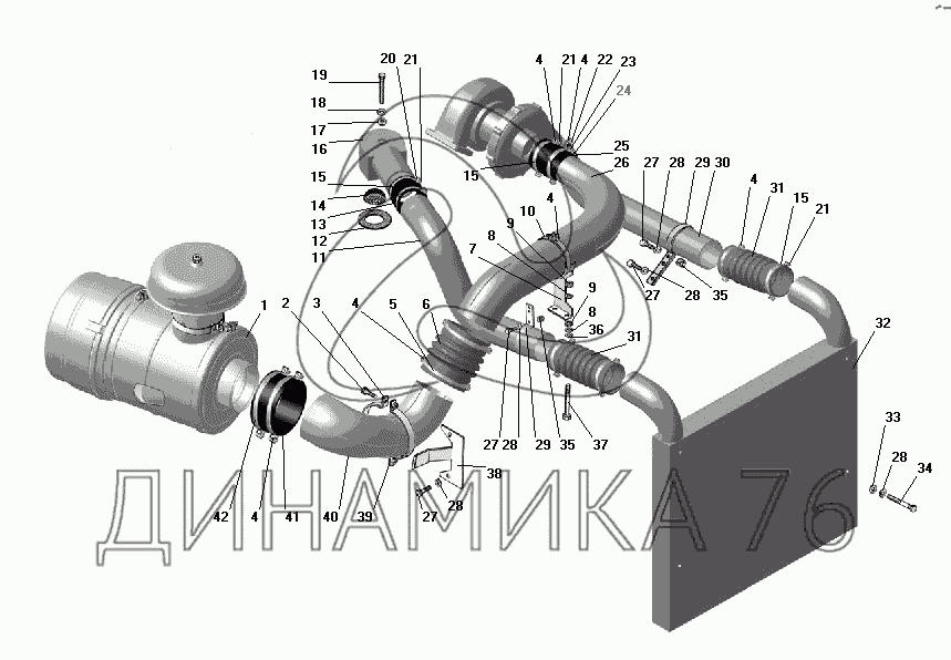 Турбокомпрессор ямз 238 схема