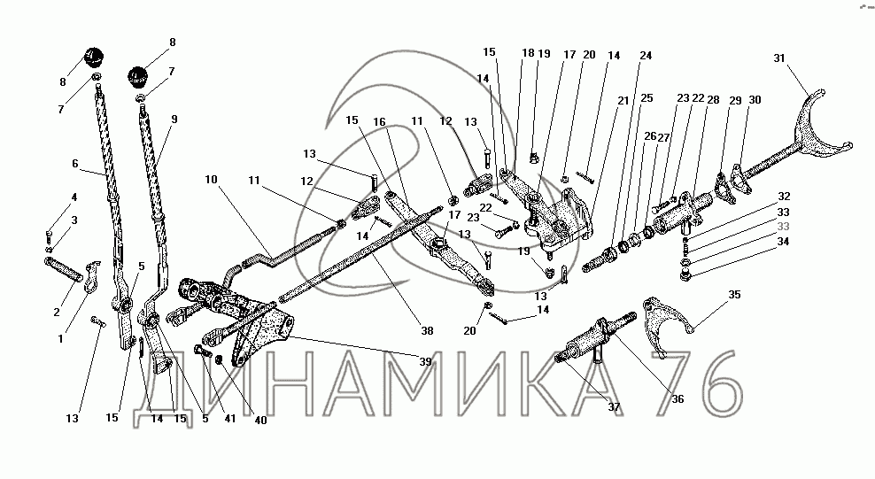 Коробка передач соболь 4х4 схема