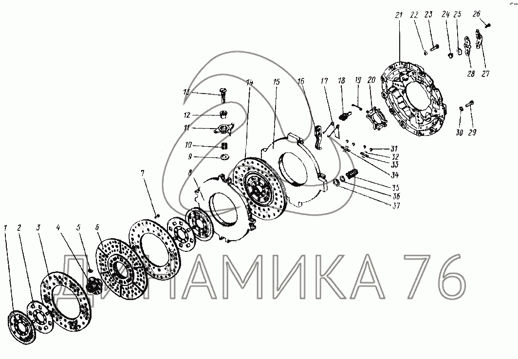 Сцепление урал 4320. Диск сцепления промежуточный Урал 4320 141601093. Сцепление Урал 4320 двухдисковое. Сцепление Урал 4320 ЯМЗ 236. Корзина сцепления Урал 4320 двухдисковое.