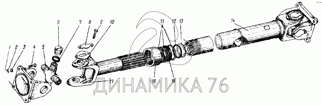 Схема заднего моста урал 4320