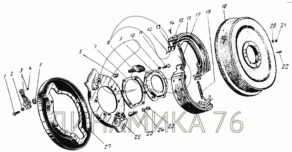 Стояночный тормоз урал 4320 схема