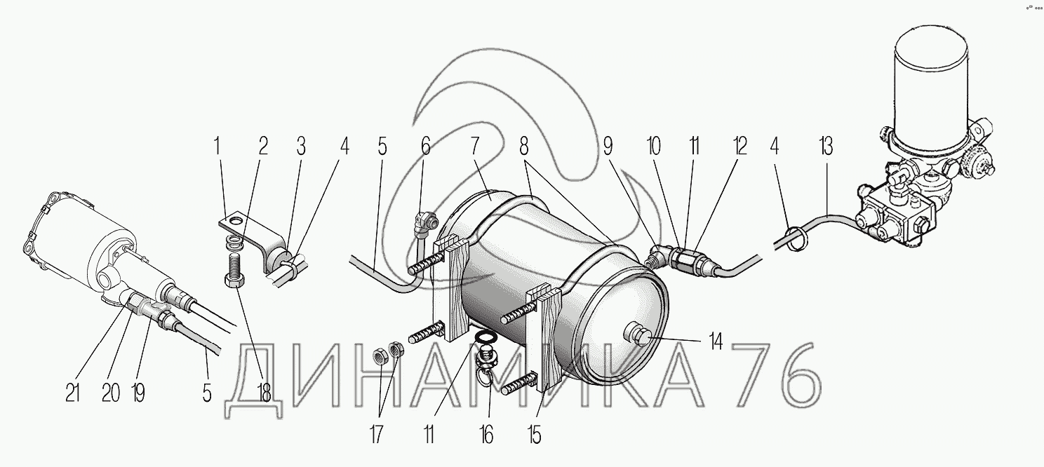 Схема сцепления урал 4320