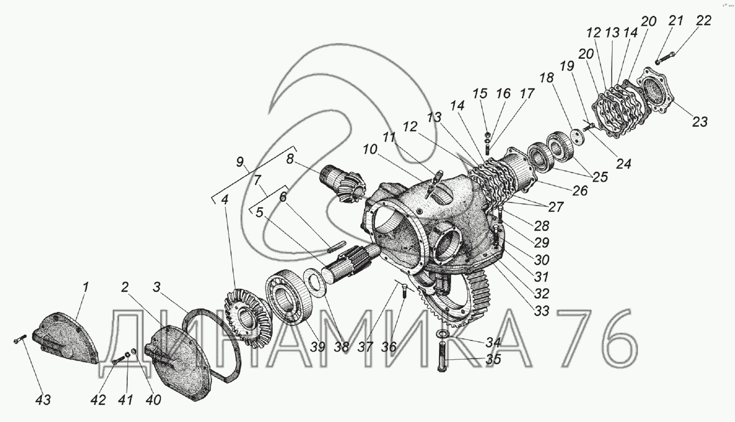 Редуктор урал схема