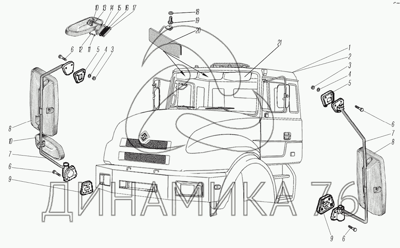 Отопитель кабины Урал 44202