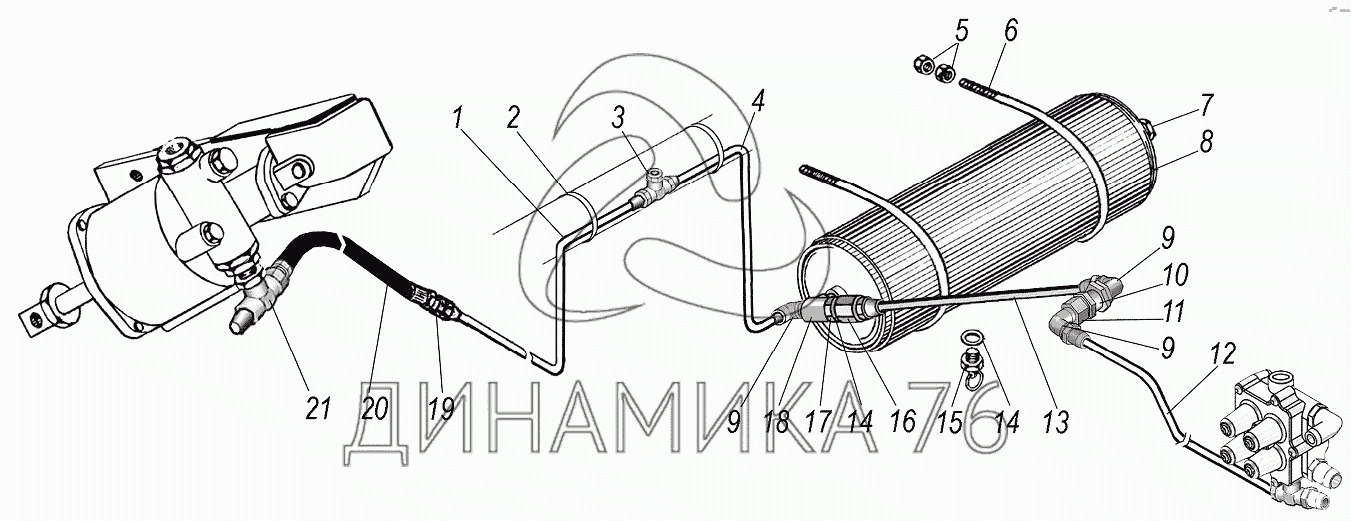 Топливная система урал 4320 схема