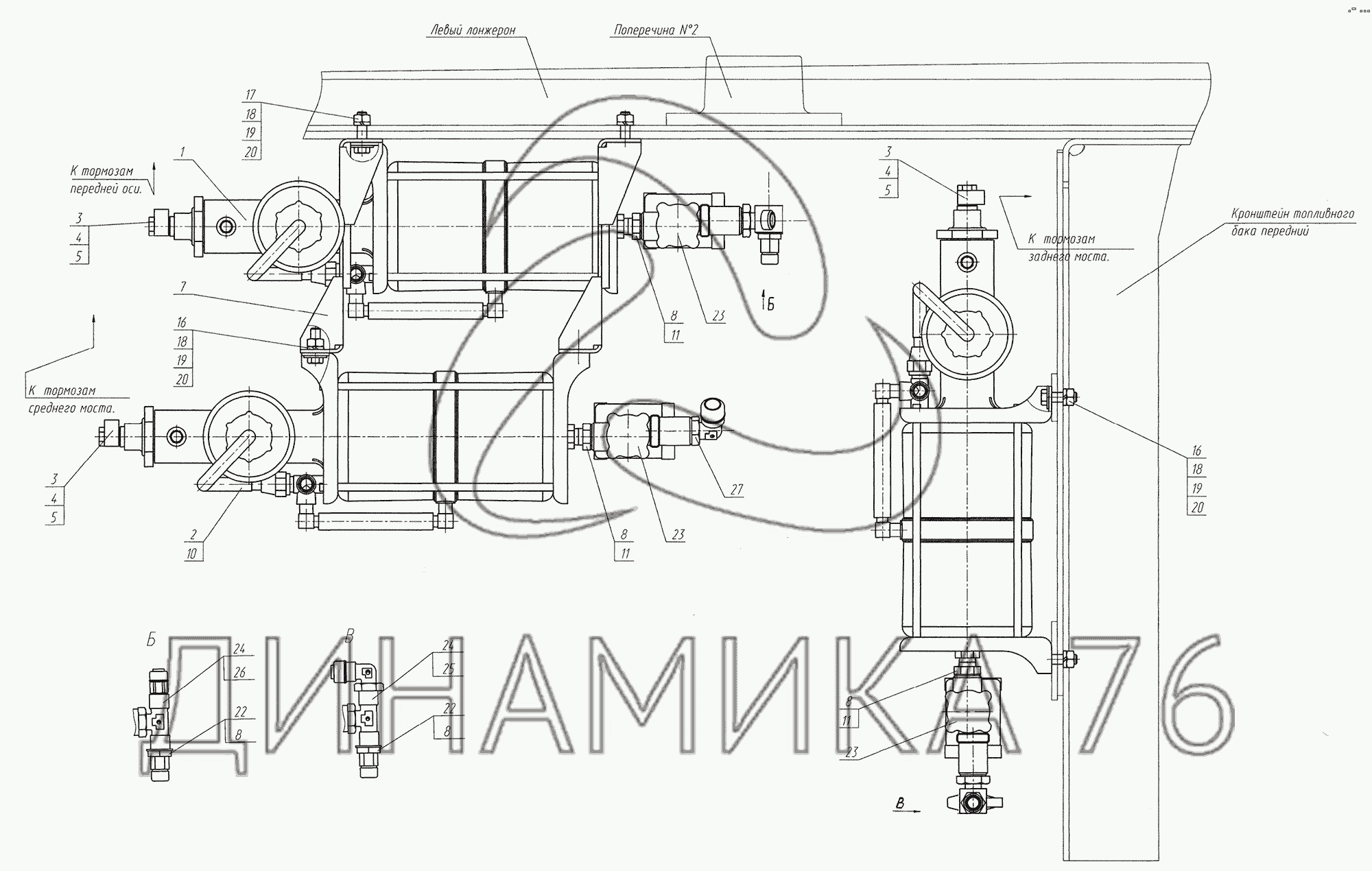 Усилитель тормозов урал 4320 схема