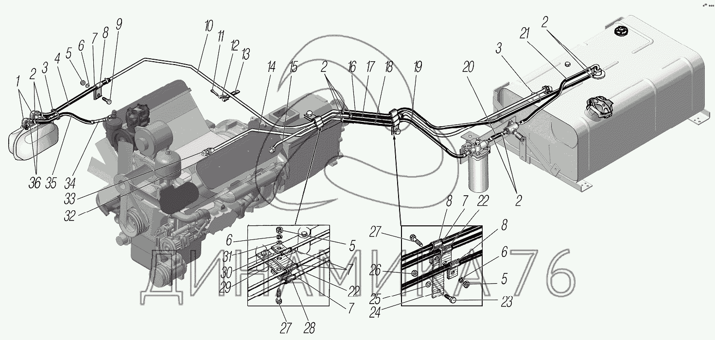 Схема электропитания урал 4320