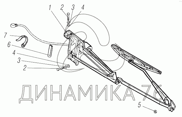 Стеклоочиститель урал 4320 в сборе старого образца