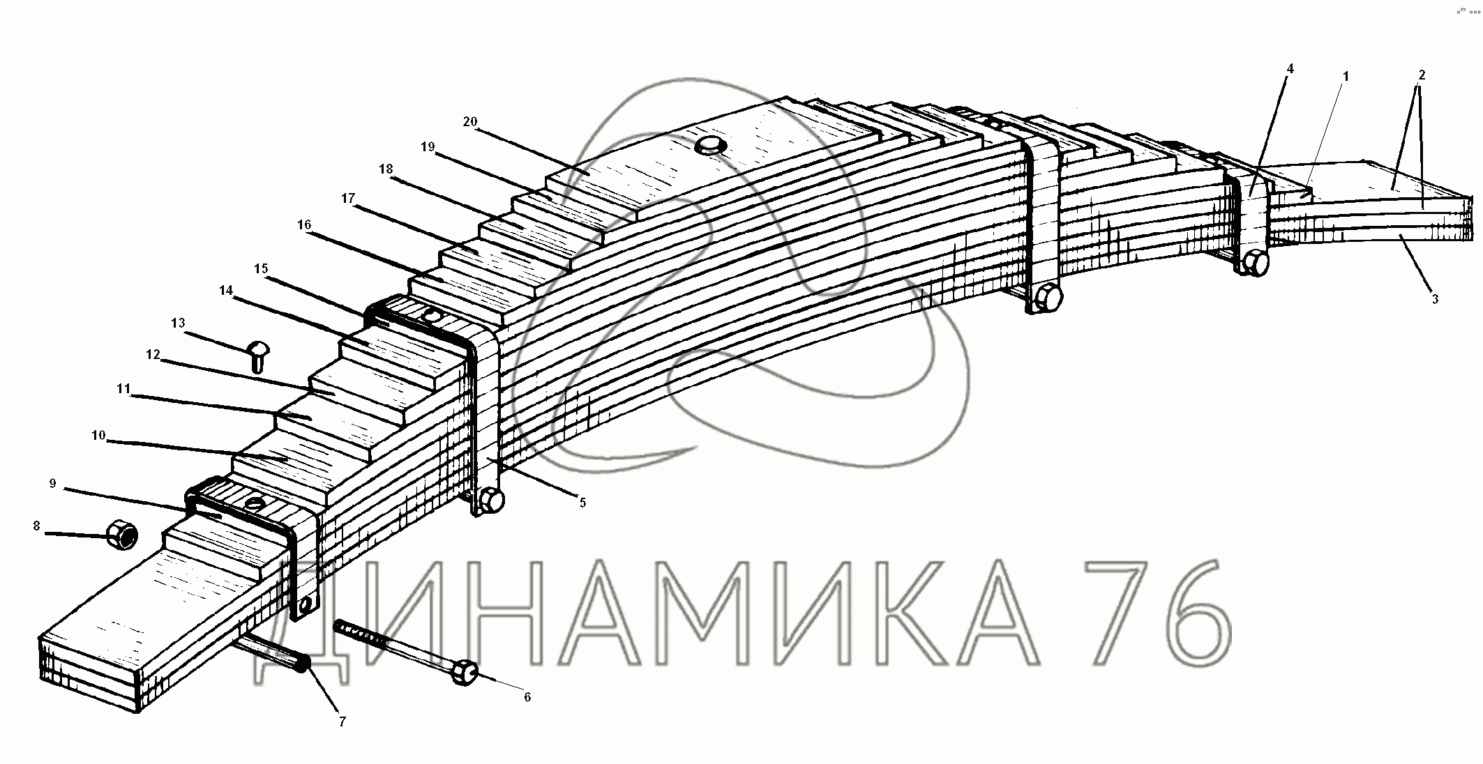 Рессора урал 4320