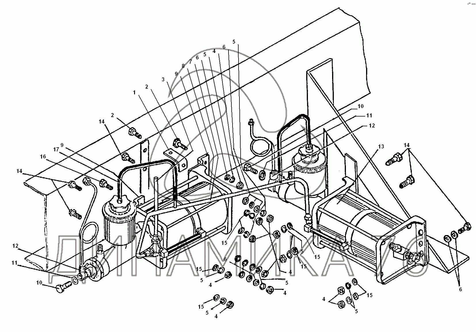 Схема глушителя урал 4320