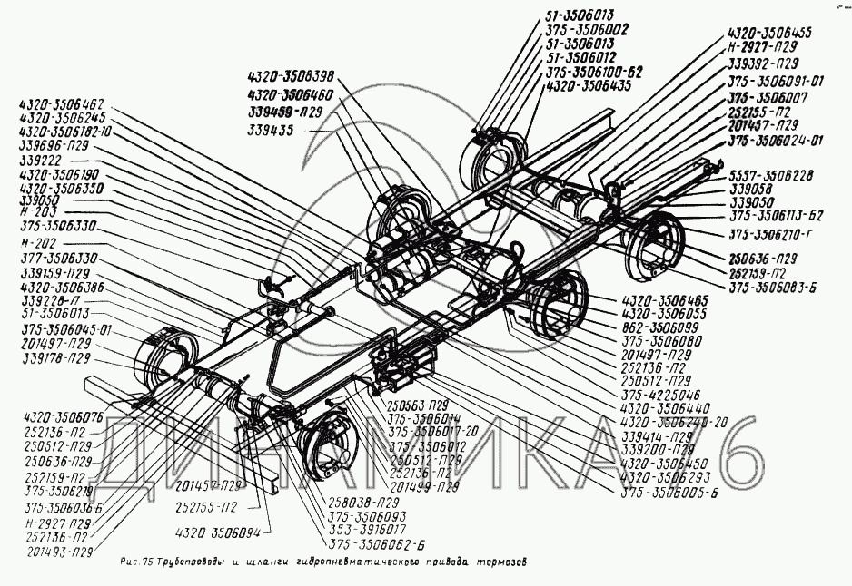 Тормозная система урал 4320 схема фото с описанием и схемами