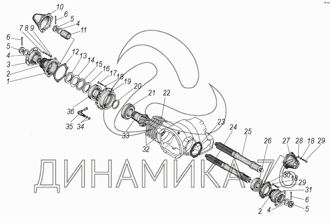 Схема ступицы урал 4320