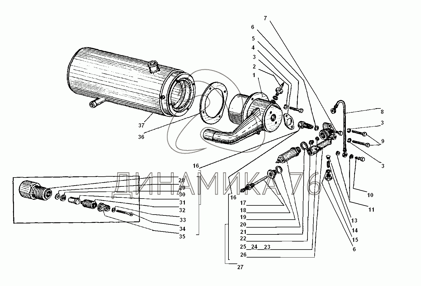 Отопитель урал 4320