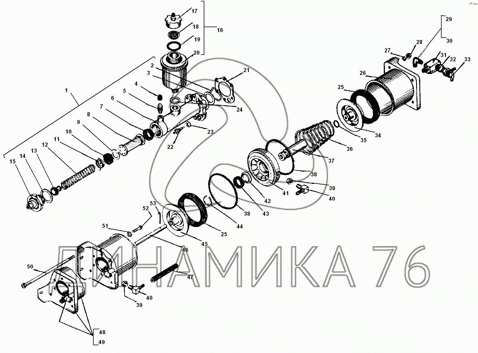 Цилиндр урал 4320