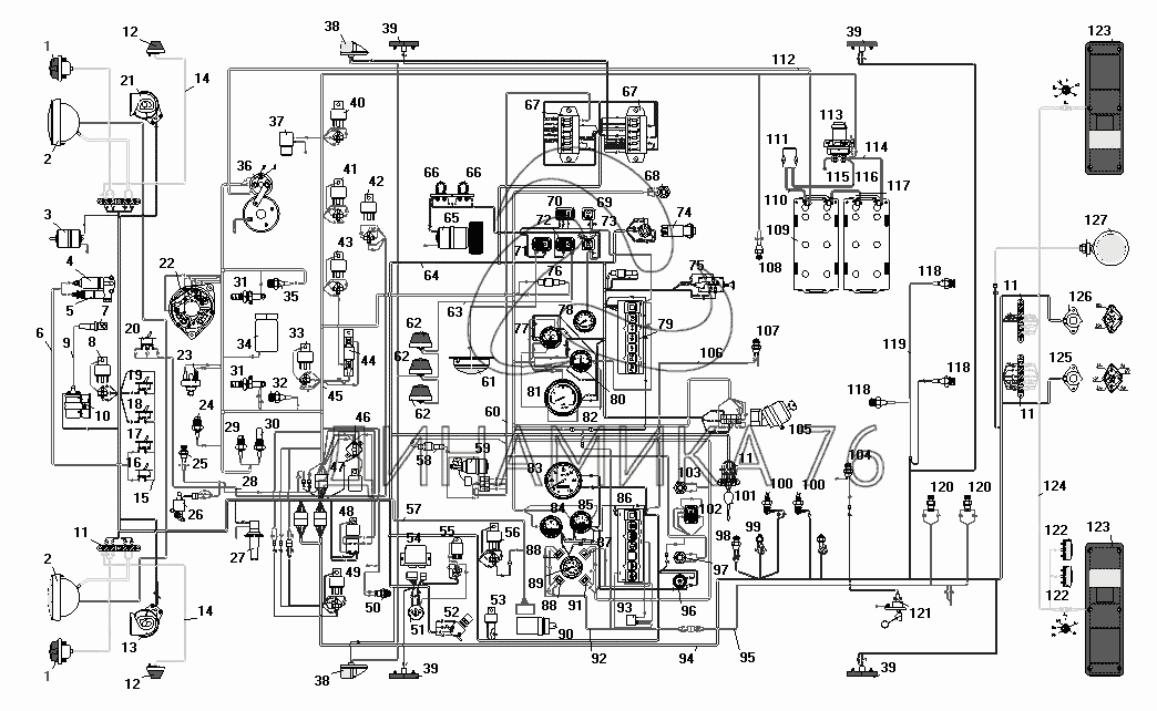 Схема электрооборудования на УРАЛ-4320-31