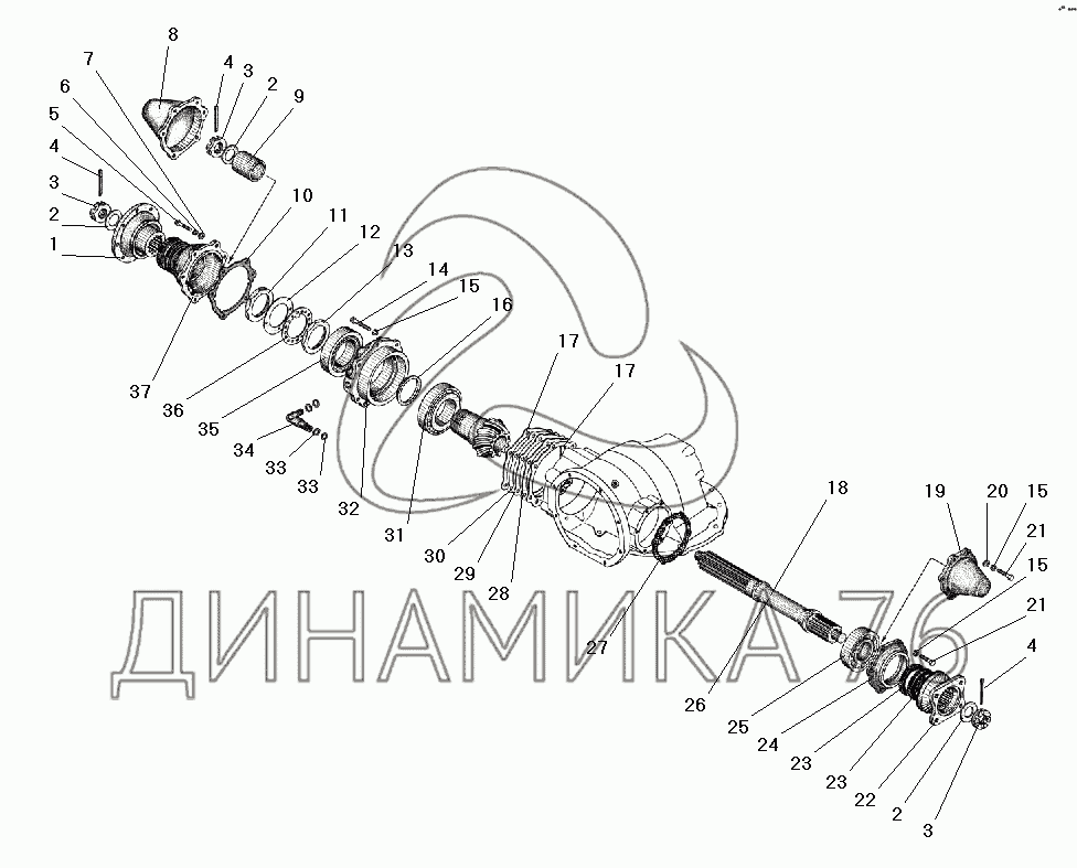 Раздаточная коробка урал 5557