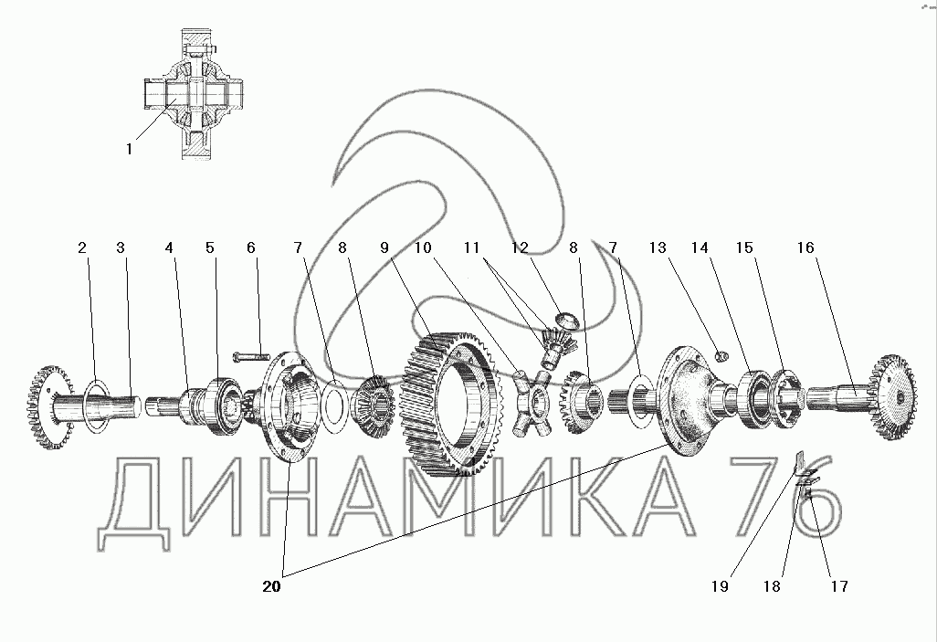 Редуктор заднего моста урал 4320 схема