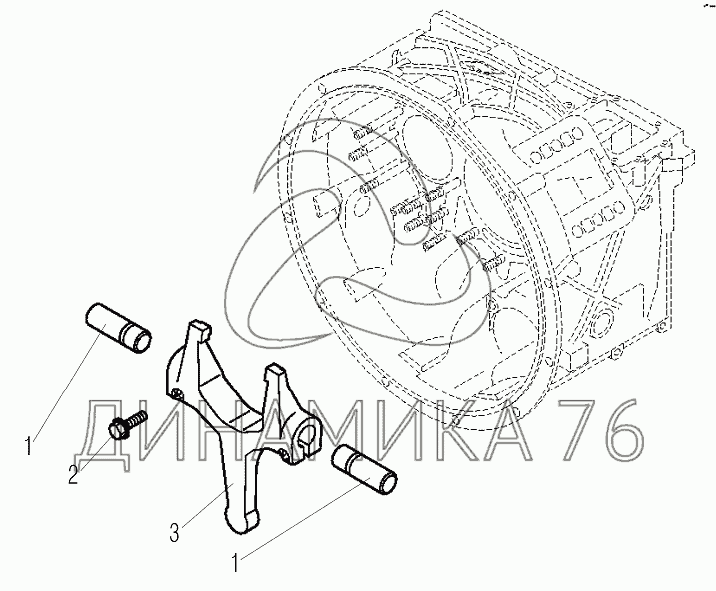 Вилка сцепления 2101 схема