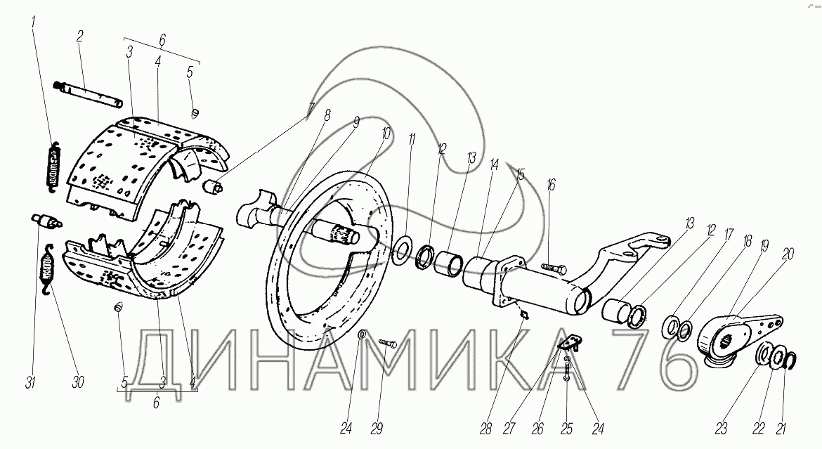 Стояночный тормоз урал 4320 схема