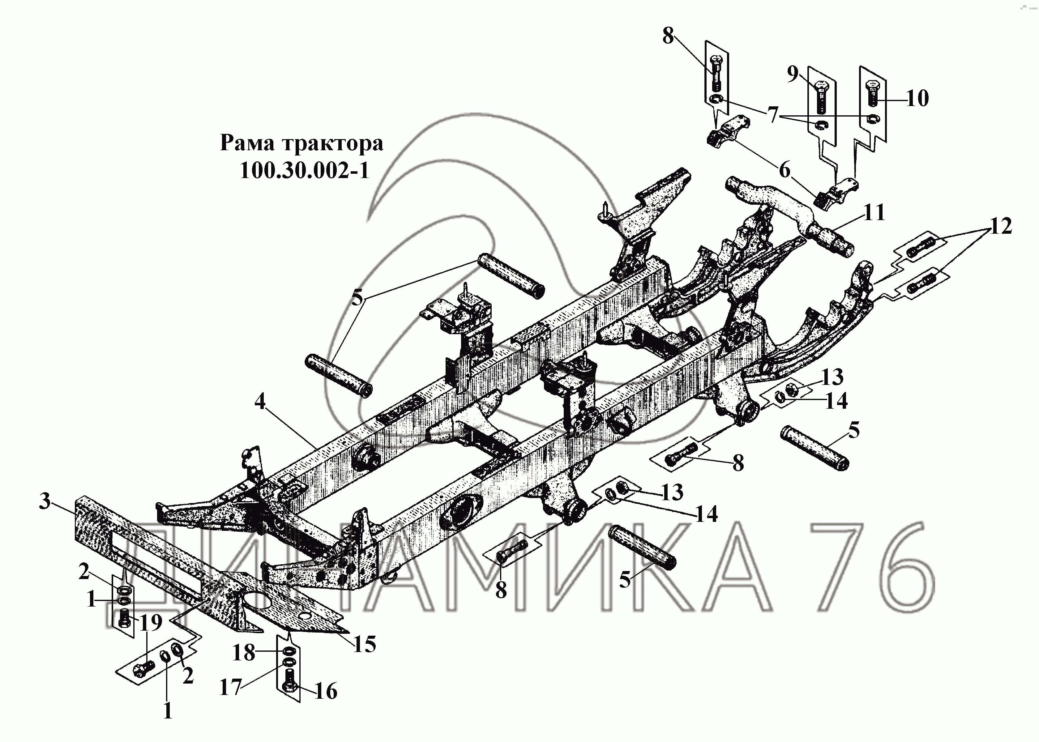 Рама т 150 схема