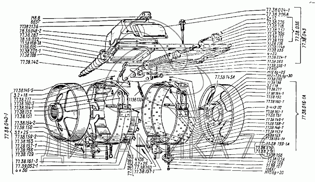 Схема бортовой дт 75