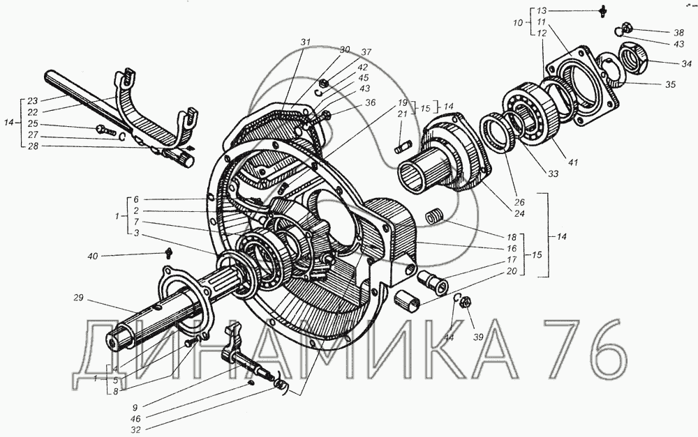 Сборка сцепления дт 75 двигатель а 41 схема