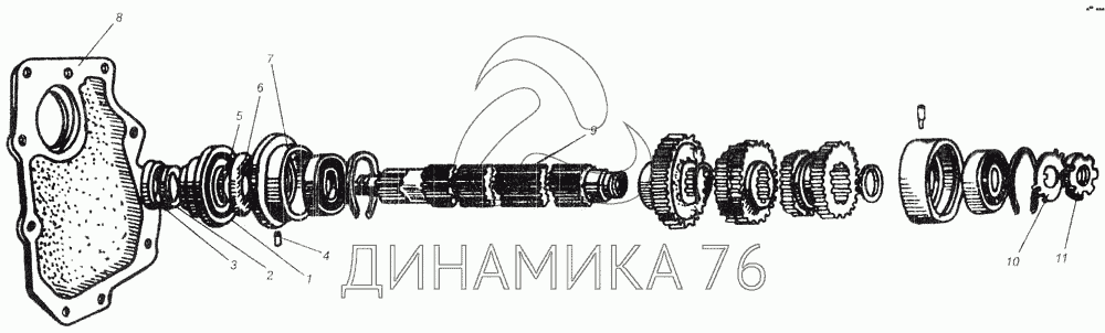 Схема коробки дт 75 с описанием