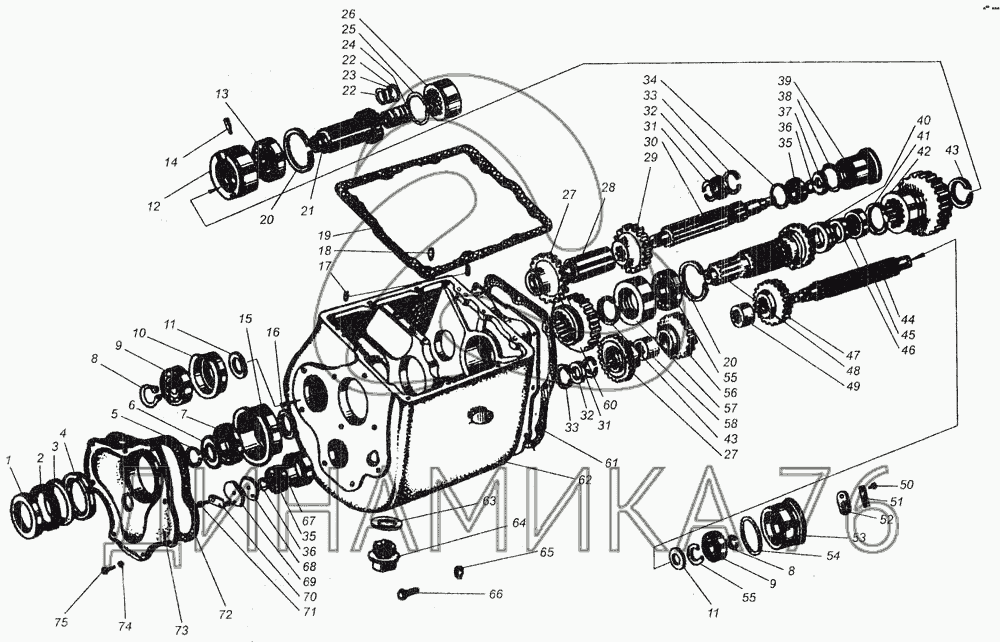 Реверс дт 75 схема сборки