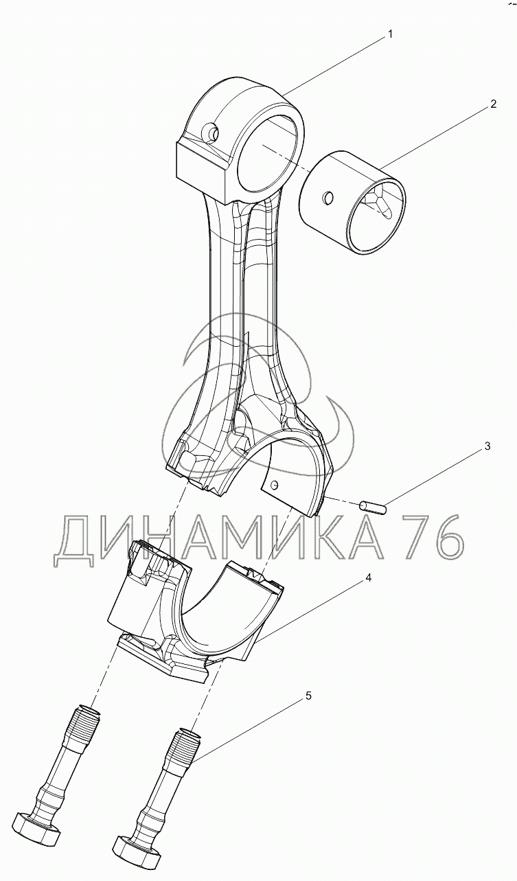 Connecting rod assembly на WP6G125E22