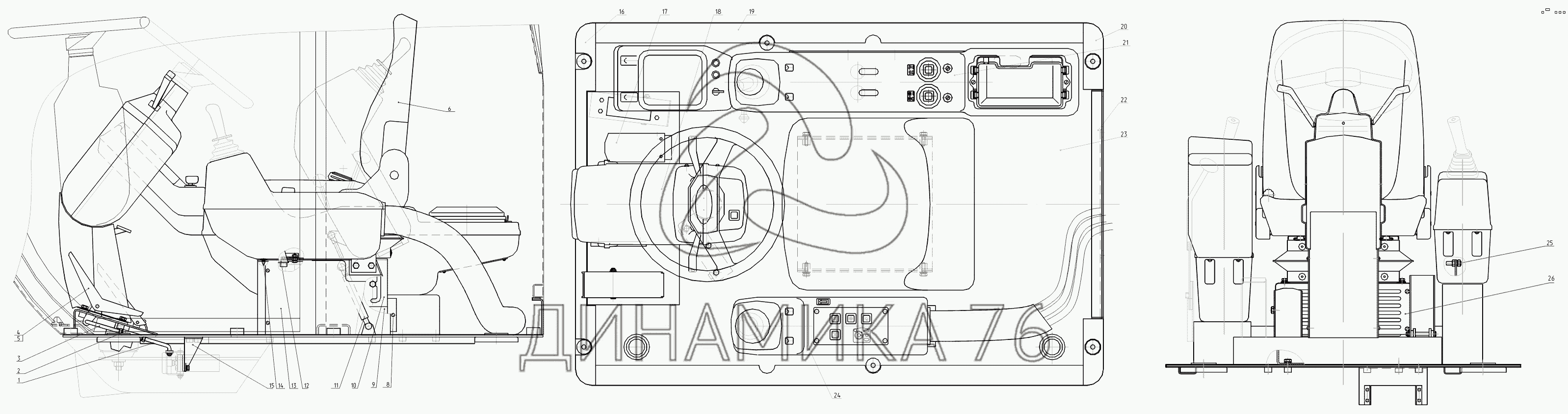 Схема экскаватора ек 18