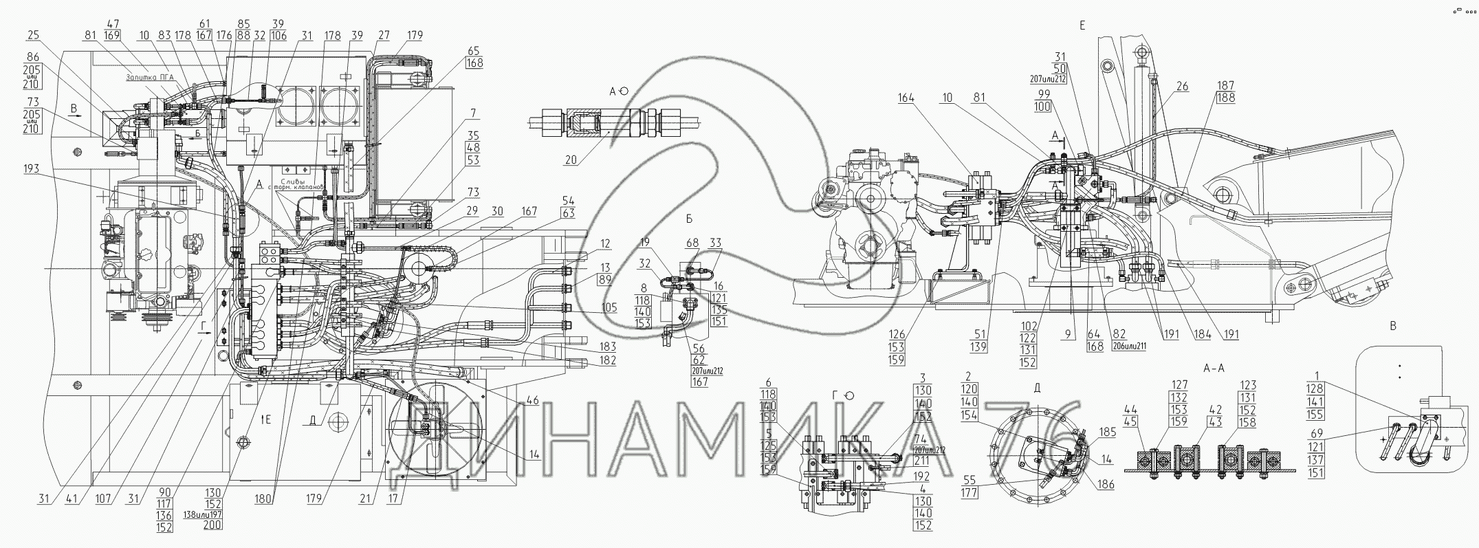 Схема экскаватора ек 18