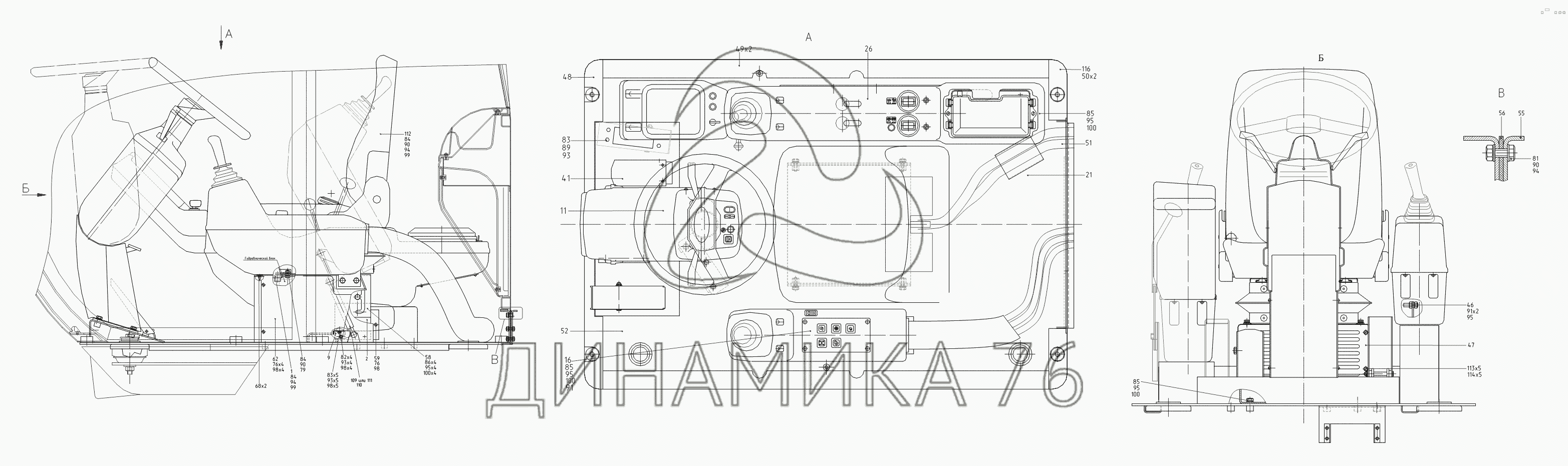 Схема экскаватора ек 18