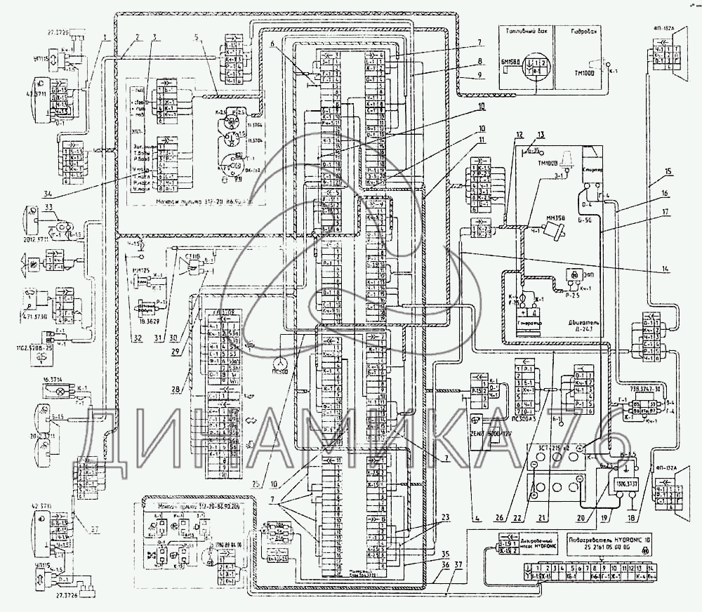 Faw 1041 схема электрооборудования