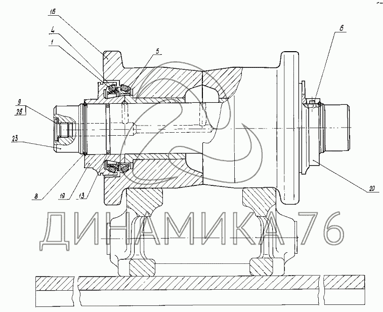 Пневмоколесный каток схема